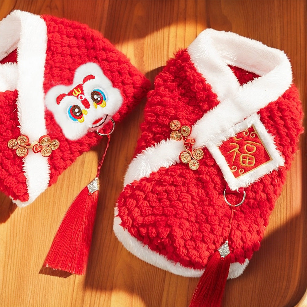 CNY Embroidered Fleece Tang Jacket featured