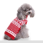 Fair-Isle Santa / Reindeer Pet Sweater featured