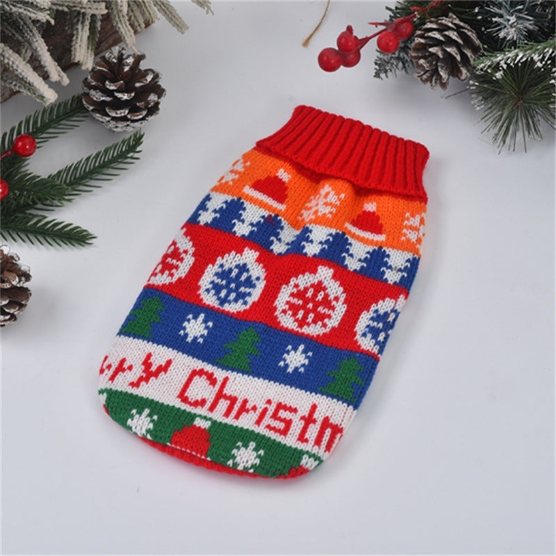 Christmas Turtleneck Pet Sweater featured