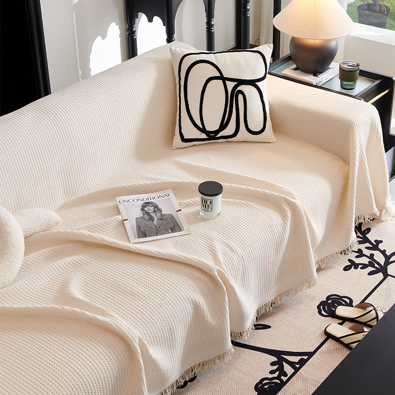 Cozy Flannel One-Piece Sofa Cover featured
