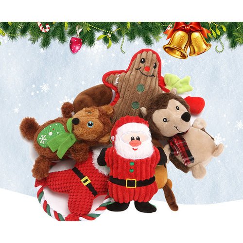 Christmas Plush Squeaky Toys featured