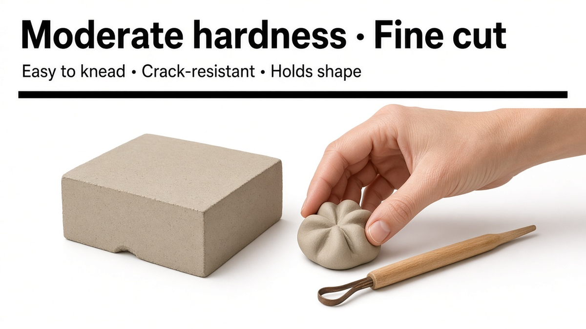 Moderate hardness / Fine cut