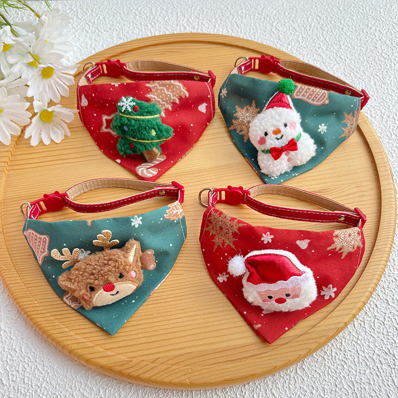 Santa / reindeer bandana collar