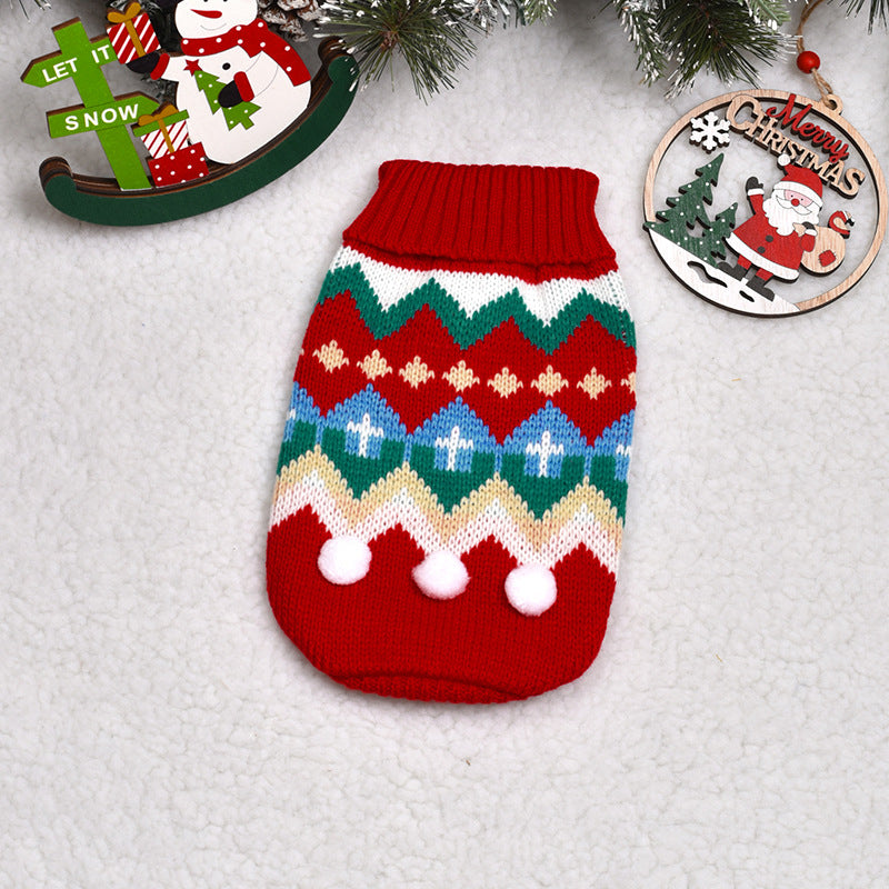 Christmas Turtleneck Pet Sweater gallery 1