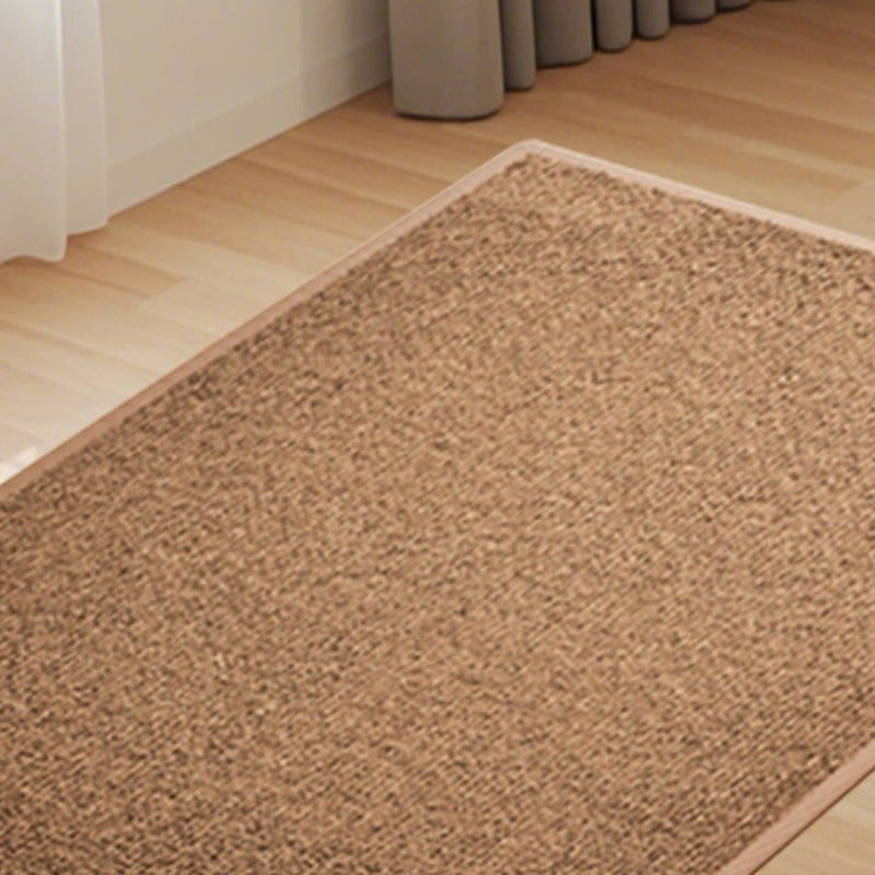 Faux sisal scratch-resistant pet rug