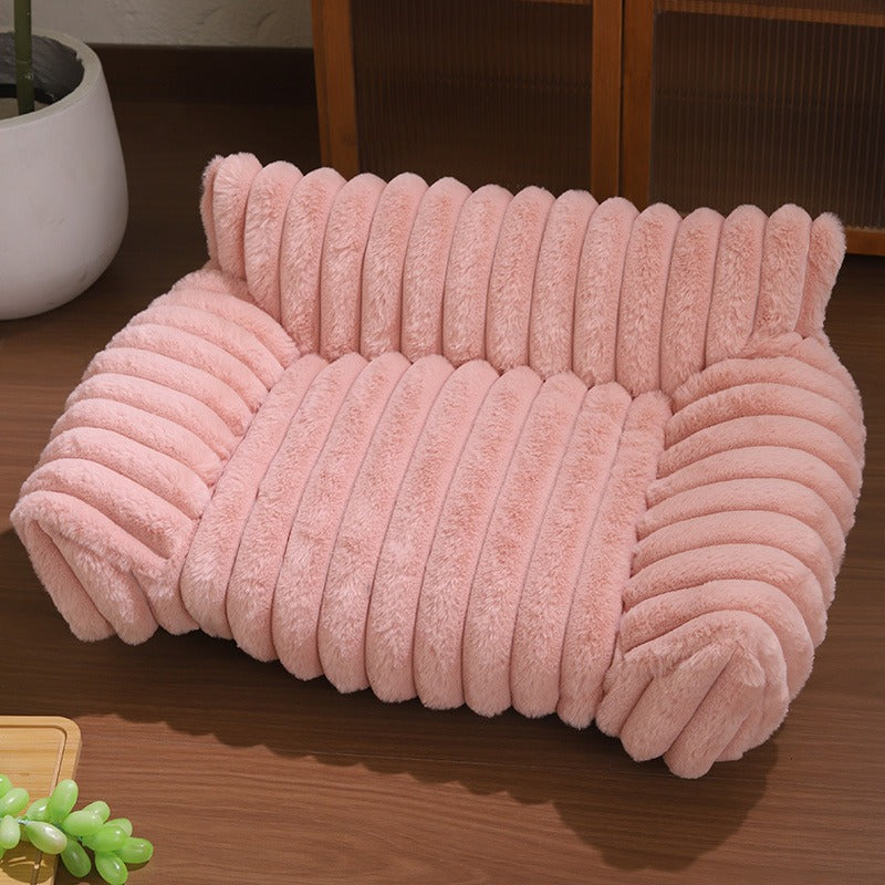 PawLab fluffy sofa pet bed