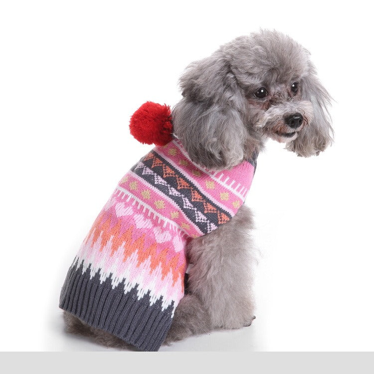 Fair-Isle Santa / Reindeer Pet Sweater gallery 2