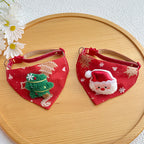 Santa / reindeer bandana collar