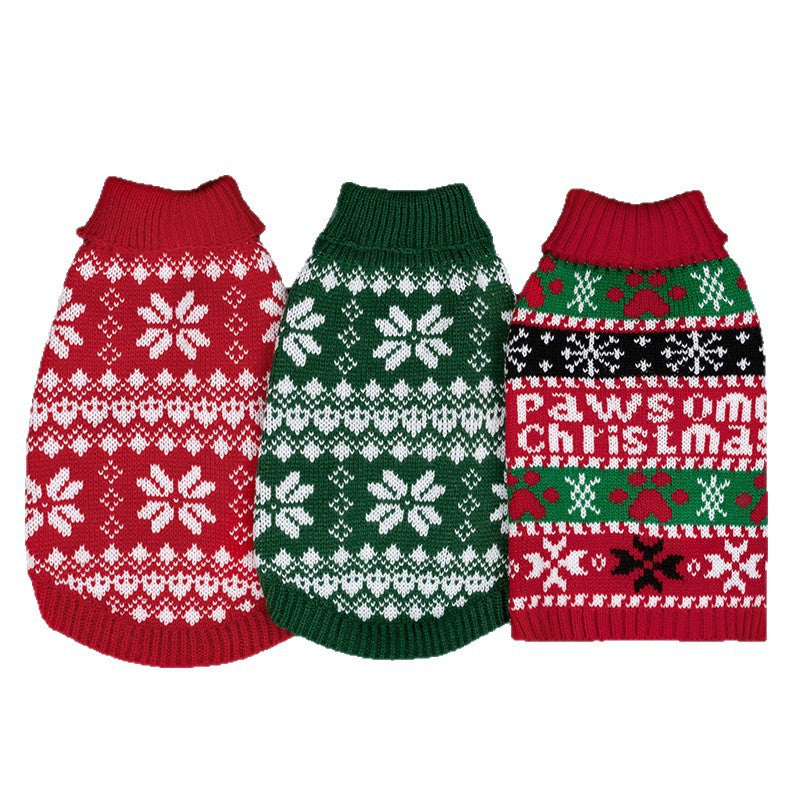 Snowflake Knit Pet Sweater gallery 3