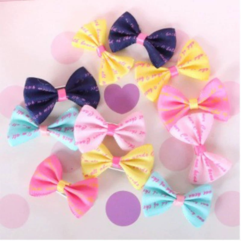 Pet bow hair clips