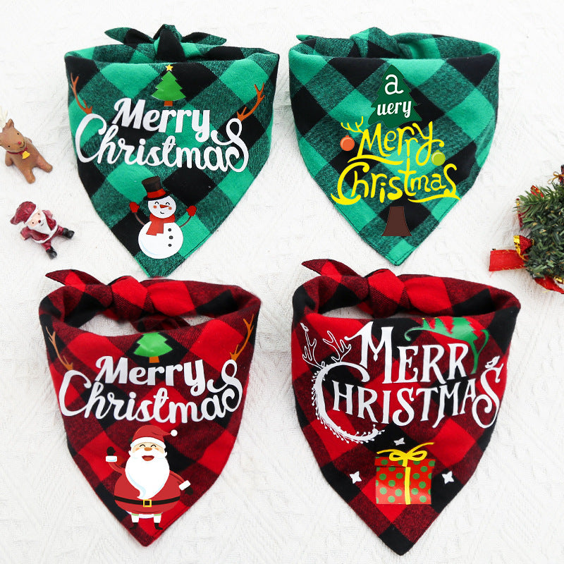 Double-layer Christmas bandana