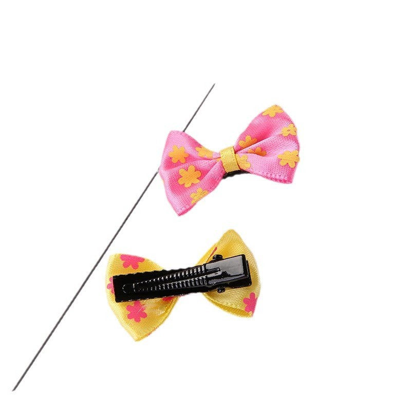 Pet bow hair clips