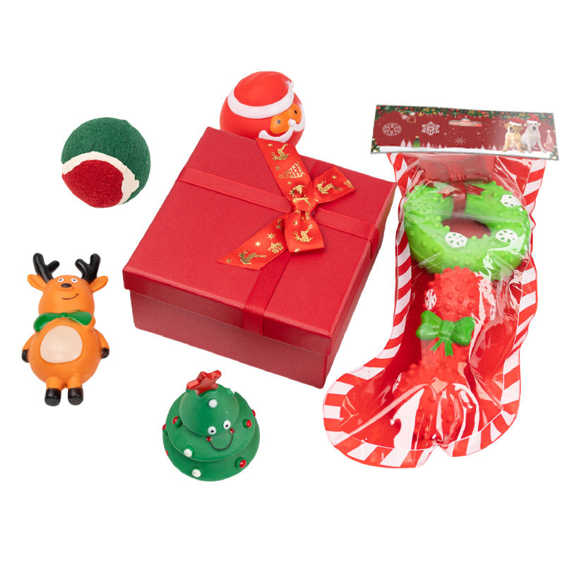 Christmas pet toy gift box set
