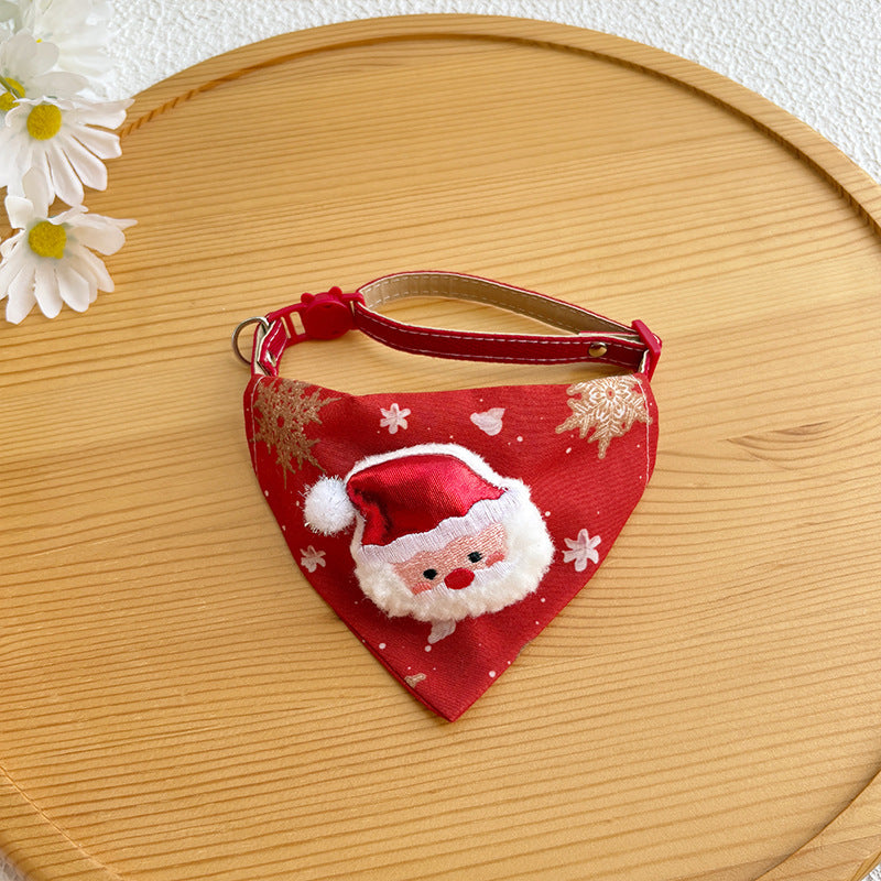 Santa / reindeer bandana collar