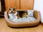 Solid wood washable dog bed