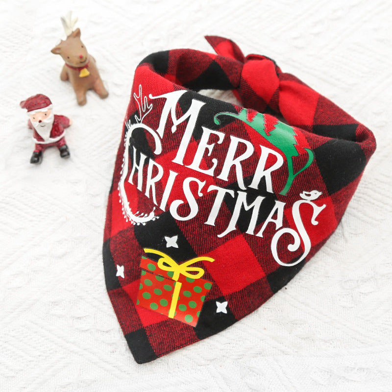 Double-layer Christmas bandana