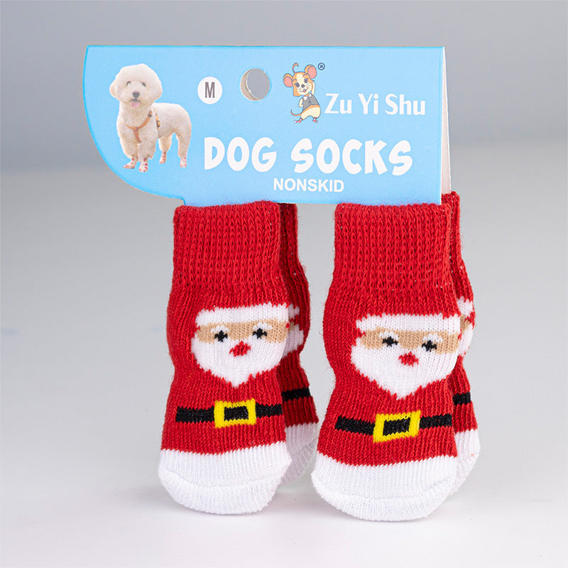 Christmas pet stocking anti-slip socks