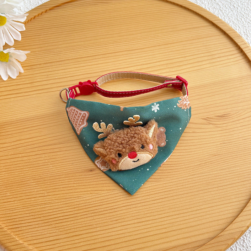 Santa / reindeer bandana collar