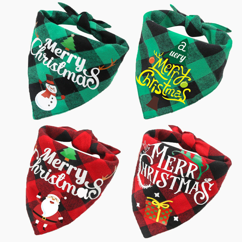 Double-layer Christmas bandana