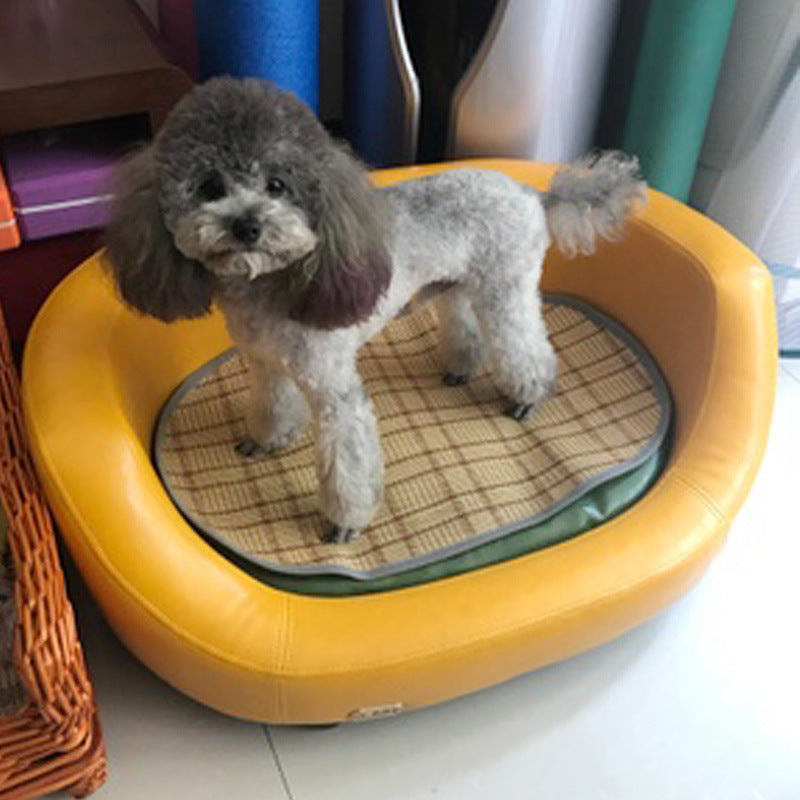 Solid wood washable dog bed