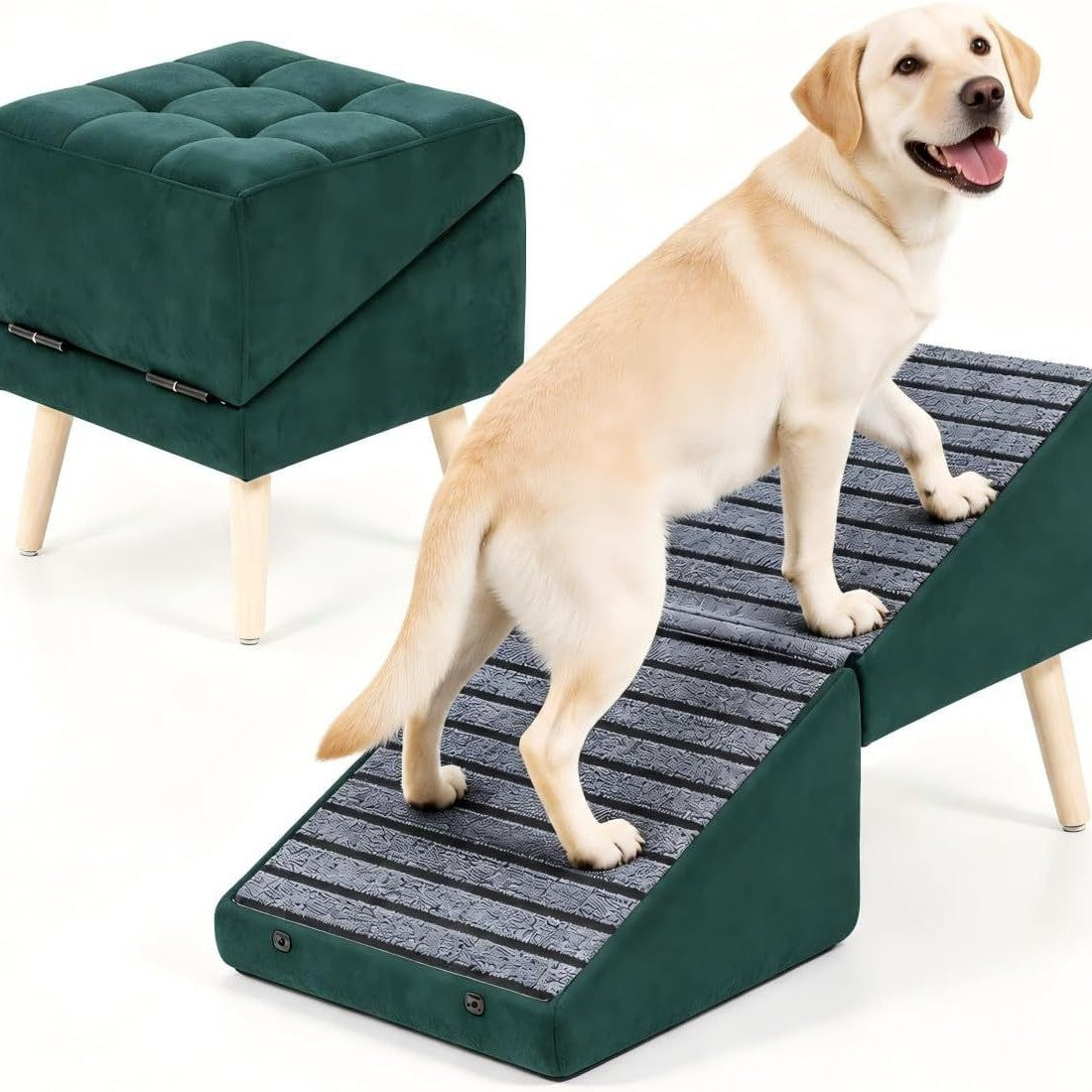 Storage Condo Pet Stairs — Green