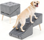 Storage Condo Pet Stairs — Grey
