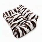 PawLab striped lambswool sofa bed, colour Cow Print