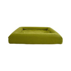 PawLab LuxeNest orthopedic bolster pet bed in beige
