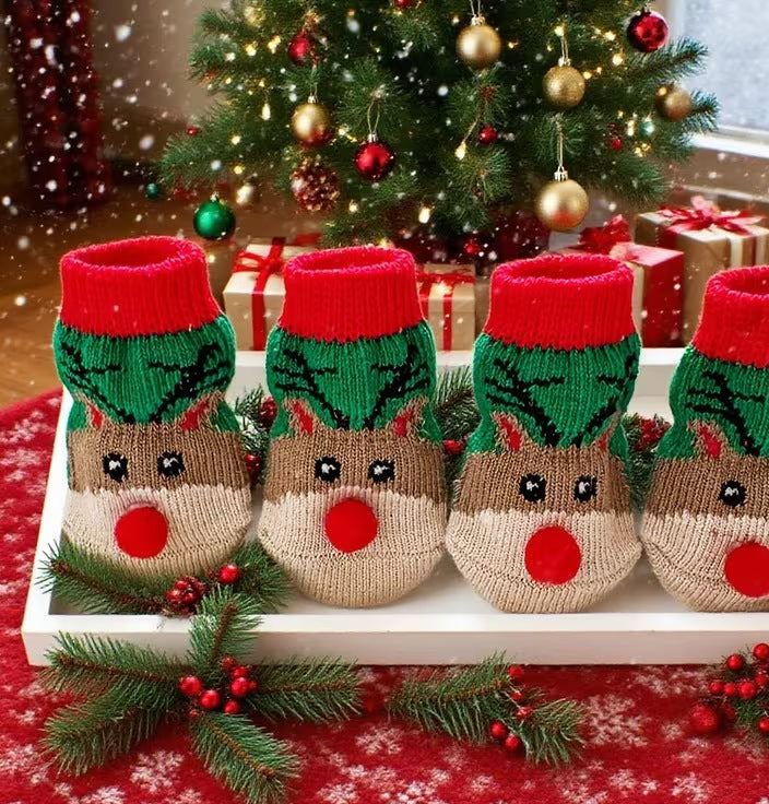 Reindeer Pom socks