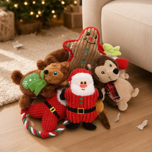 Christmas plush squeaky toys warm home featured
