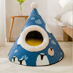 Christmas Plush Tent Pet Bed — White Lamb
