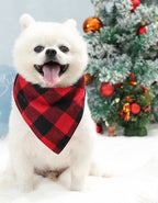 Double-Layer Christmas Bandana — warm dog+tree featured