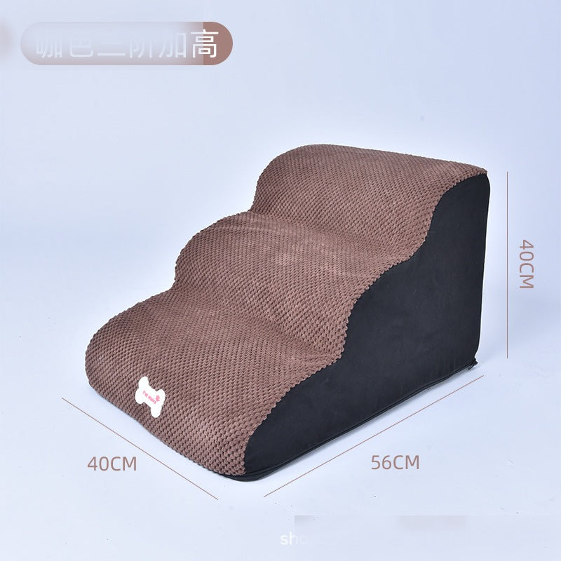 Zip-Off Foam Pet Stairs Brown
