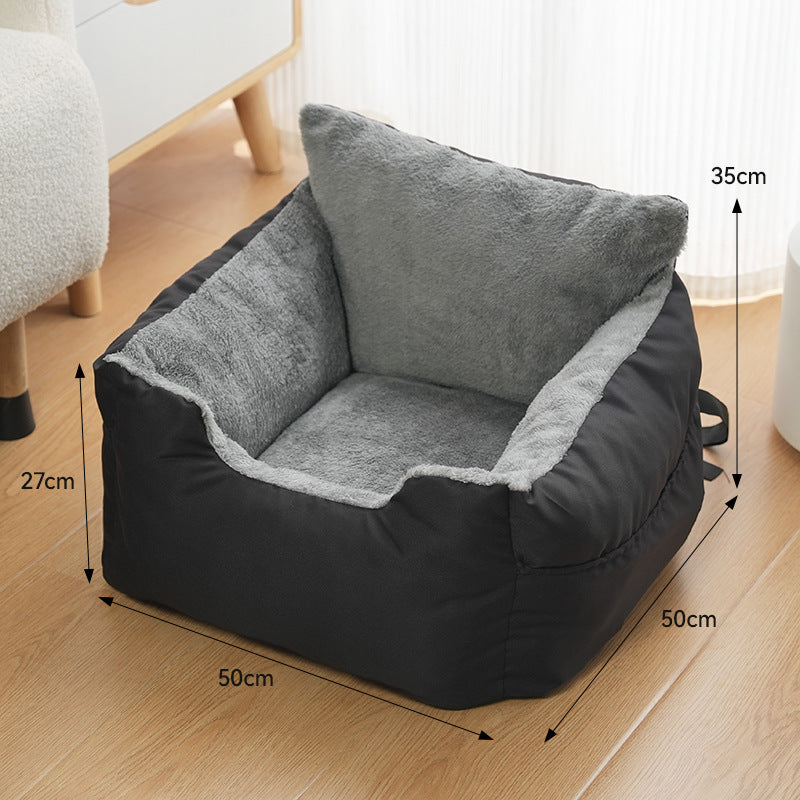 Portable Bolster Pet Car Seat Nest 2