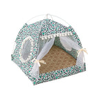 Semi-Enclosed Washable Pet Tent Bed 2