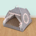 Semi-Enclosed Washable Pet Tent Bed 3