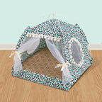 Semi-Enclosed Washable Pet Tent Bed 5