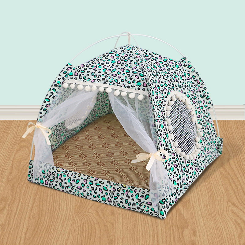 Semi-Enclosed Washable Pet Tent Bed 5