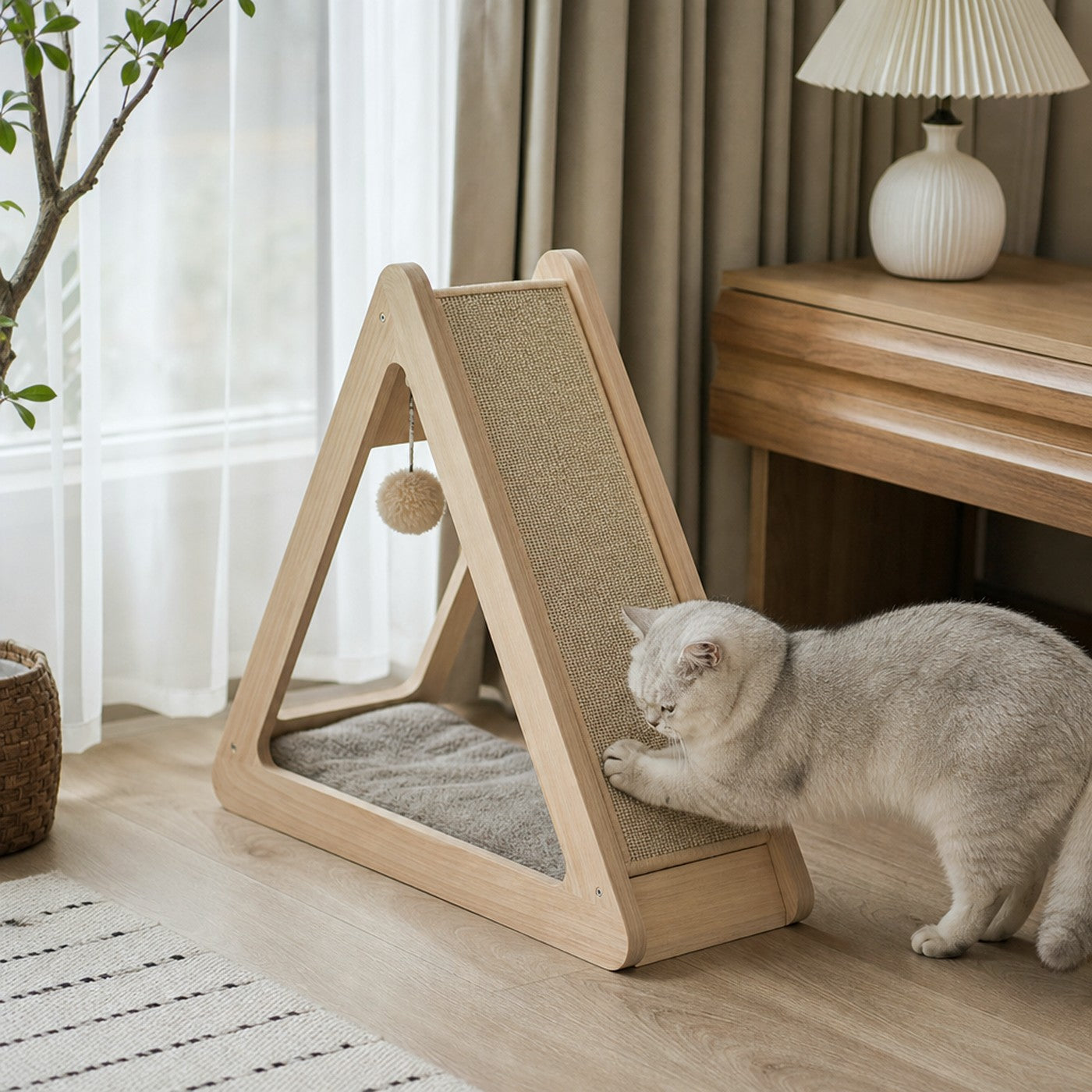豪華劍麻（少掉屑）＋劍麻玩具球 — Luxury sisal with toy ball