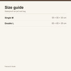 Size guide — Single M / Double L car nest — PawLab