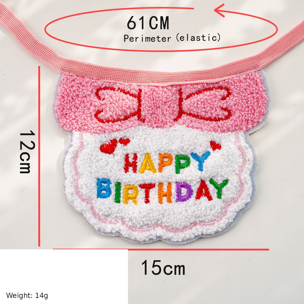 Birthday bib — pink