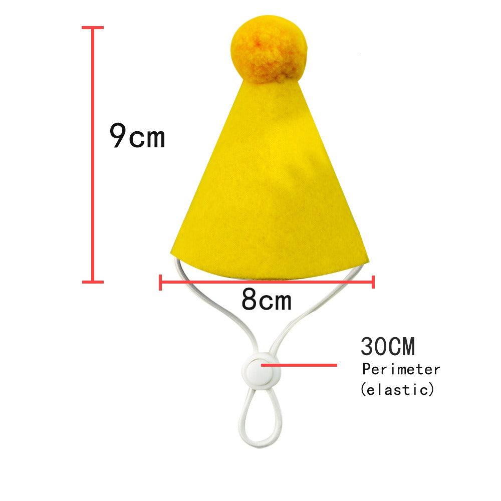 Birthday hat — yellow