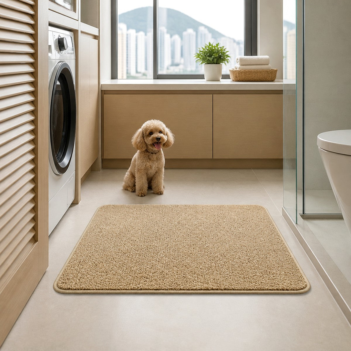 Sand-tone grass potty mat indoor — PawLab