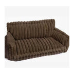 Brown — ribbed sofa pet bed — PawLab