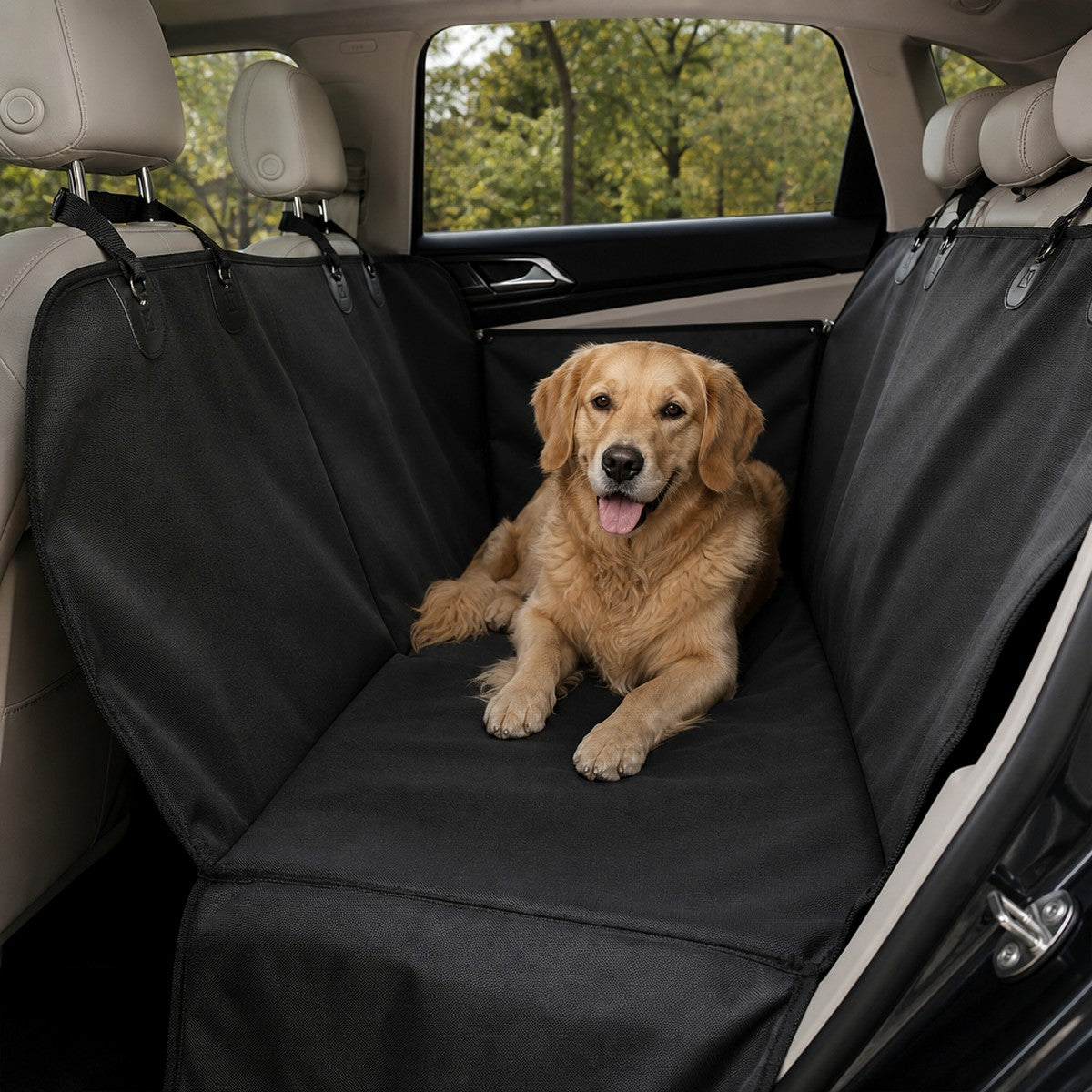 Waterproof Rear-Seat Car Hammock — w4-02-01-hero — PawLab lifestyle