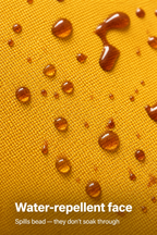 Water-repellent face — spills bead — PawLab