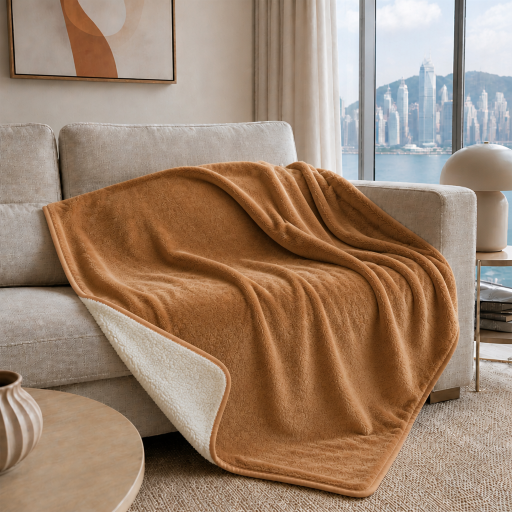 Camel — flannel waterproof throw — PawLab
