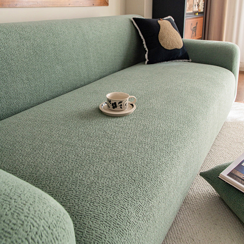 Green — waffle stretch sofa cover — PawLab