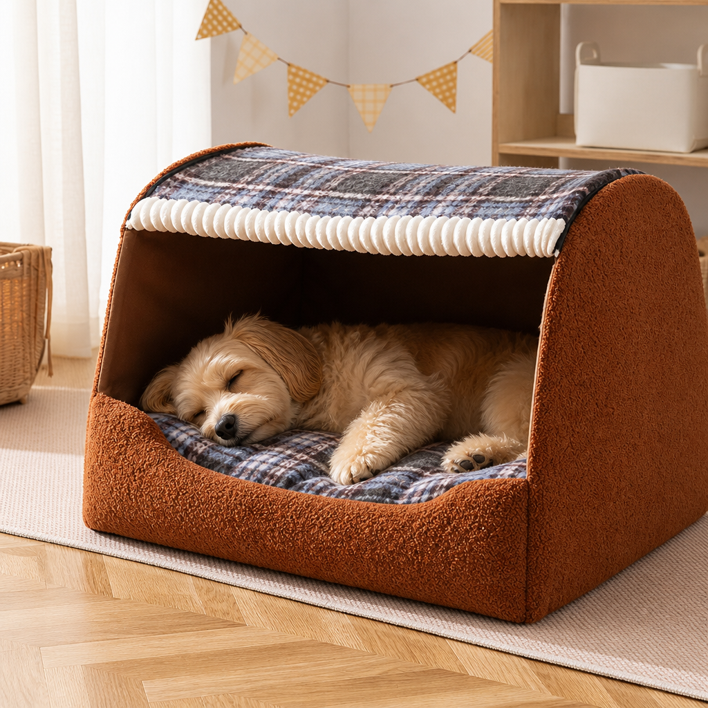 Blue — warm nest lifestyle — Drawer Deep-Sleep Dog Bed — PawLab