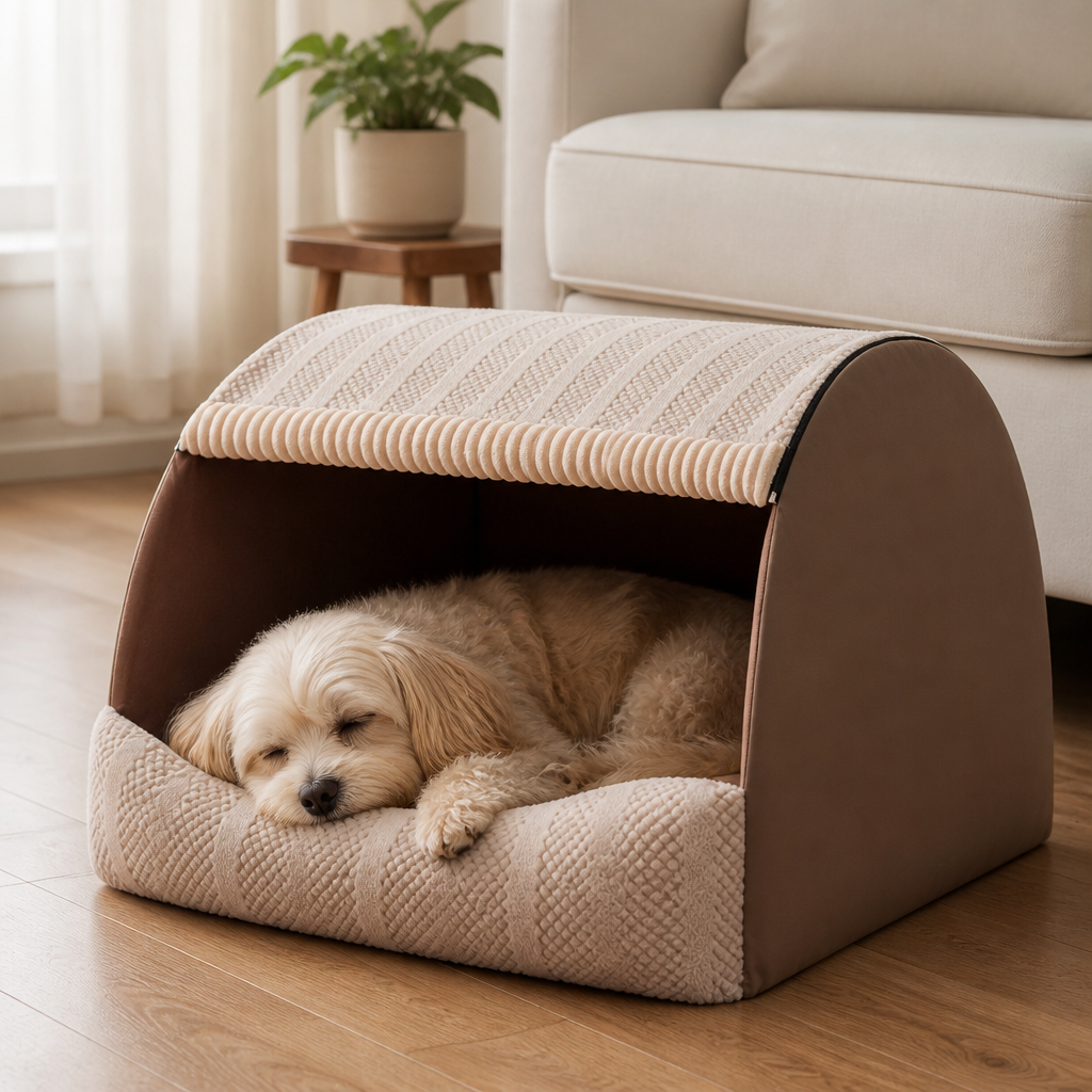 Coffee — warm nest lifestyle — Drawer Deep-Sleep Dog Bed — PawLab